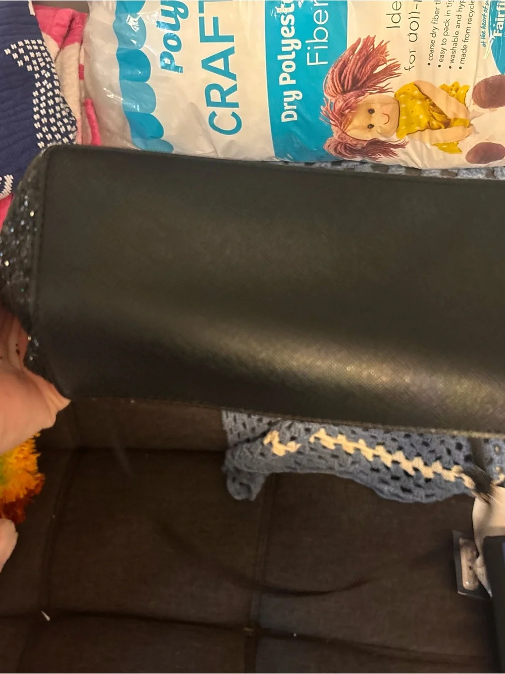 kate spade Black Glitter Accent Satchel